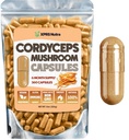 XPRS Nutra Cordyceps 버섯 분말 캡슐 - 360 조사 (180 일 공급) - 우리의 프리미엄 Cordyceps 버섯 캡슐은 Stamina와 성능을 지원하는 Real Mushrooms (Cordyceps Sinensis)를 포함합니다