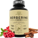 Berberine 보충교재, Berberine 1200 Mg – 여성 & 남자를 위한 Berberine HCL & Ceylon Cinnamon – Berberine 캡슐은 건강한 면역 체계 & 무게 관리를 지원합니다