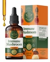 HERBAMAMA Super Immune Mushroom Supplement - Reishi, Lion's Mane, Cordyceps & Chaga Extract와 Vegan 8-Mushroom Complex Blend - Non-GMO, Alcohol-Free, Sugar-Free Immunity Drops, 56-Day 공급