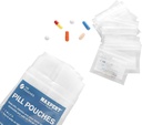 알약 파우치, 플라스틱 알약 가방 (200의 포장) - 포켓 여행 알약 Baggies - Resealable 지퍼 알약 주최자 파우치 가방 - 3 "x 2" - 매일 의약품 저장 주머니 - 라벨에 명확한 w / Write