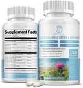 우유 이틀 보충 캡슐, 댄 델리온 뿌리, 10 : 1 추출물, Liver Detox Cleanse Support, Digestive & Immune System, 120 Veggie Caps