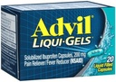 Advil Liqui-Gels 20s 크기 20s Advil Ibuprofen 진통 액체 채워진 캡슐 20ct
