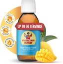 My Spectrum Heroes Fish Oil Supplement for Children - 신경 지원을위한 오메가 3, 염증 및 면역 보조 - EPA 및 DHA for Brain & Eye Health - 어린이 및 성인 액체 보충 - 5.07oz (150ml)