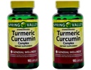 봄 밸리는 복잡한 심황 Curcumin 규정식 보충교재 캡슐, 500 mg, 90 조사, 2 pk를 서 있습니다
