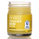 Ora's Amazing Herbal, Touchy Skin Salve, Eczema Cream treatment, 아이와 성인을위한 안티 아이 첩 크림, 자연 감각에 대한 Calendula Ointment, 향수 무료, 드라이 스킨 발름 1 온스 여행 크기