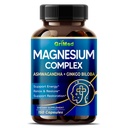 마그네슘 복합 8,600mg - Ashwagandha + Ginkgo Biloba와 함께 x8 전원 - 휴식 및 복원, 휴식 수면 - 미국 제작 및 테스트 (150 개)