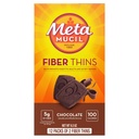 Metamucil 섬유 얇고, Psyllium Husk 섬유 보충, 소화 건강 지원 및 Satisfy Hunger, 초콜릿 맛, 12 서빙