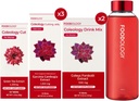 FOODOLOGY RED 연소 1 개월 전체 세트 / 병 컷 (1ea) & Coleology 음료 혼합 (2ea) & Coleology 절단 젤리 (3ea) $ 물병 (1ea) ...