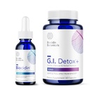 Bio-Botanical Research Biocidin Liquid Formula (1 oz) with GI Detox+ Gentle Binder - Cleansing & Digestion을 지원하는 두 가지 제품 해독 번들 - Toxin & Biofilm 제거의 도움