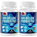남자, 500 억 CFU 및 소화 건강을 위한 12의 Mens Probiotics + 소화를 위한 4 유기 Prebiotic 섬유, Gut, 면역성 건강, bloating, 가스, 에너지 지원, 선반 안정 - 120의 캡슐