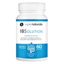 SuperNaturals IBSolution - 미국, 비 GMO, 글루텐 무료 & Vegan (60 캡슐) - Psyllium Husk - 가스, Bloating, Diarrhea, 변비 완화, 복부 통증을 가진 소화 Gut 건강 보충교재