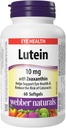 Zeaxanthin Softgel, 10mg 60 조사를 가진 Webber 자연적인 Lutein
