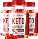 LIVORKA (3 팩) TrimNova Keto ACV Gummies, TrimNova Gummies, TrimNova Keto, TrimNova Keto ACV Gummies, Trimnova, TrimNova Keto 공식, TrimNova Keto ACV Gummies 1050MG, 3 개월 동안 180 Gummies.
