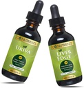 Go Nutrients Uriva & Liver Edge | Liver Cleanse & Advanced Liver Liquid Drops 보충 우릭산 지원, 건강한 우릭산 수준 그 도움 Ease 불편 및 근육 진정
