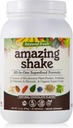 신선한 놀랍게도 Shake, Superfood Formula, Plant Protein based, Low Net Carbs, Wholefood Protein, 식사 교체, 천연 초콜릿 맛, 999 그램, 화이트