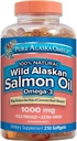 순수한 알래스카 Omega-3 야생 알래스카 Salmon 기름 1000mg 210 ct