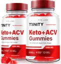 rize 실험실 (2 Trinity Keto + ACV Gummies for Advanced Weight Loss, Premium Keto Plus ACV Formula, All Natural Apple Cider Vinegar Supplement, Gummy 500 mg Review (120 Gummies)