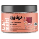 Chewsy Kids’ Multivitamin, Delicious Candy-Style Daily Vitamin Chews + Probiotics + Superfoods, Wild Berry flavor Chewable Fruity Supplement Chews, 개별적으로 포장, 즐겨 찾기 쉬운, 30 일 공급