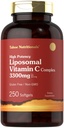 Tahoe Nutritionals Liposomal Vitamin C Complex | 3300mg | 250 Softgel | 높은 효능 | 비 GMO, 글루텐 무료 보충