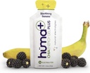 Huma Plus (Double Electrolytes) - Chia Energy Gel, BlackBerry Banana, 12 Gels - Stomach Friendly, 실제 식품 에너지 젤