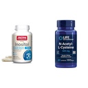 Jarrow Inositol 750mg 100 Veggie 캡슐 & 생활 연장 NAC 600mg 60 캡슐 Liver & 호흡 지원