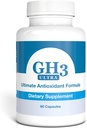 Nattura G-H3 Ultra, Ultimate 항산화 공식 - 새로운, 향상된 안티 에이징 복합체 (Ginkgo Biloba, R-Alpha Lipoic Acid, Coenzyme Q10, Acetyl L-Carnitine, 비타민 B6) - 60 캡