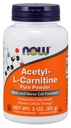 지금 식품 보충제, ALC (Acetyl-L-Carnitine) 분말, 뇌 및 신경 세포 기능 *, 3-Ounce