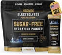 HRDWRK 마그네슘, 칼륨 나트륨, Keto Hydration 패킷을 가진 전해질 분말 소포 - 글루타민을 가진 BCAA 전해질 분말 소포, 30 Electrolytes 분말 소포 설탕 자유로운 (Unvored)
