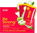BeMe 비타민 B12 액체 탄, BeStrong - 비타민 B 12 음료 액체 보충교재 지원 에너지 부스트, 초점, & 농도 - 과라나, 타우린, & 교원질 보충은 회복 (30 Sachets)를 승진시킵니다