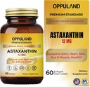 Astaxanthin 12mg | 60 Softgels | 관절, 심장, 피부, 근육 건강 지원