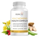4-in-1 Women’s Hormonal Balance Complex 보충 | 소이 Isoflavones와 로즈힙, Pueraria & Evening Primrose | Menstrual Cycle, Menopause, 에너지 레벨 및 건강한 피부 지원
