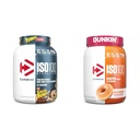 Dymatize ISO100 Hydrolyzed Protein Powder, 100 % Whey Isolate, 단백질 25g, 5.5g BCAA & ISO100 Hydrolyzed Protein Powder, 100 % Whey Isolate, Dunkin ' Glazed Donut 풍미