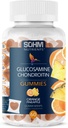 SOHM Glucosamine 및 Chondrotin Gummies 60 개 개별 포장, 지원 관절 건강 및 뼈 건강, Glucosamine Chondroitin Gummies 남성과 여성 채식 (Pineapple, Orange)
