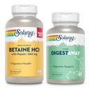 Pepsin과 Super Digestaway를 가진 SOLARAY Betaine HCl - 소화 건강 뭉치