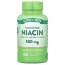 성격의 진실 홍조 자유로운 Niacin 500 mg 100 모자, 100 조사
