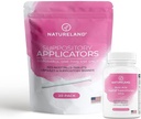 Natureland [40 조사 붕산 좌약 600mg w/ [20 팩] 질 applicator - Feminine 배려