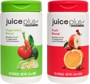 JuicePlus+ 과일과 야채 혼합: 단단한 영양 기초 - 20의 과일 & 채소 플러스 식물 Nutrients를 가진 가족의 건강을 밀어 - Prepacked 2 병 (60 과일의 봉사, Veg의 60)