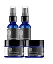 C60는 피부 관리 해결책을 완료합니다 - 노화 방지 Moisturizer, 가면, 눈 크림 및 혈청은 탄소 60 Superantioxidant - 어두운 반점, 조차 피부 톤, 눈 지역, 정밀한 선 & 주름을 위해 점화합니다
