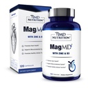 1MD Nutrition MagMD Plus - 아연 및 D3가있는 마그네슘 | 심장 건강, 지원 뼈 및 근육 강도 및 보조 면역 체계 - 120 Ct