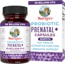 MaryRuth Organics Prenatal Vitamins & Probiotics | 59 억 CFU | 비타민 D3 & B12 | 철 | Folate | 셀레늄 | 콜린 | Vegan | 비 GMO | 60 캡슐