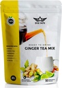 생강 레몬 허브 허브 티 파우더 - Licorice, Turmeric, Decaf Green Tea, 비타민 C와 새로 고침 혼합 - Caffeine-Free, Vegan, Gut-Friendly Detox Tea - 50 서빙