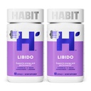 Habit Libido 보충교재 2 팩 (120의 캡슐) - 새로운 보기, Maca, Ashwagandha L Arginine를 가진 자연적인 Aphrodisiac 혼합, 지원 에너지와 성과, Vegan, 비 GMO