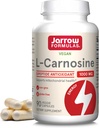 Jarrow Formulas® L-Carnosine Dipeptide 산화 방지제 1000 mg의 규정식 보충교재, Mitochondrial 건강, 90 Veggie 캡슐, 45 일 공급을 위한 산화 방지제 지원
