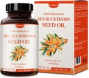 ULTHMOK 프리미엄 바다 Buckthorn 씨 오일, 100 % 씨 오일, 100 Softgels & 100 × 500mg, 비 GMO, 글루텐 무료.