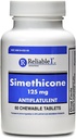 믿을 수 있는 1 Simethicone 125 mg 반대로 가스 60 Peppermint 정제 (1개의 병)