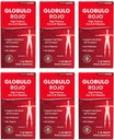 Globulo Rojo 철 보충 - 높은 Potency Iron & B 비타민, 60 정제와 다이어트 보충 알약 - 6 팩