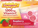 Emergen-C 1000mg 비타민 C 분말, 산화 방지제, B 비타민 및 전해질, 면역성이 Immune 지원, 카페인 무료 Fizzy 음료 혼합, 라즈베리 맛 - 30 카운트 / 1 개월 공급