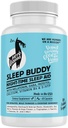 수면 버디 야간 수면 보조 - 멜라토닌, GABA, L-Tryptophan, Ashwagandha & Lemon Balm과 Vegan 캡슐 - Non-Habit Forming, Plant-Based Sleep Support - 60 Count (30 서빙)