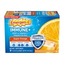 Emergen-C Immune+ 트리플 액션 면역 지원 분말, BetaVia (R), 1000mg 비타민 C, B 비타민, 비타민 D 및 산화 방지제, 슈퍼 오렌지, 학교 에센셜 - 30 조사