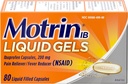 Motrin IB 200mg Ibuprofen 액체 젤 고통 Reliever/Fever 흡진기 Aches & 고통, 80 ct를 위한